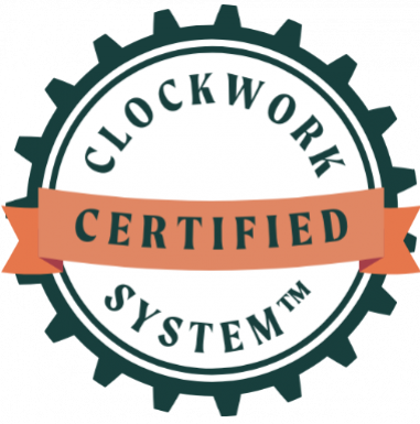 Clockwork System Certified badge — Yasnay Montalvo Certified Clockwork Partner